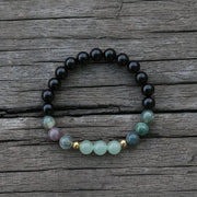 Abundance Onyx Indian Agate and Green Aventurine bracelet | ecomboutique116