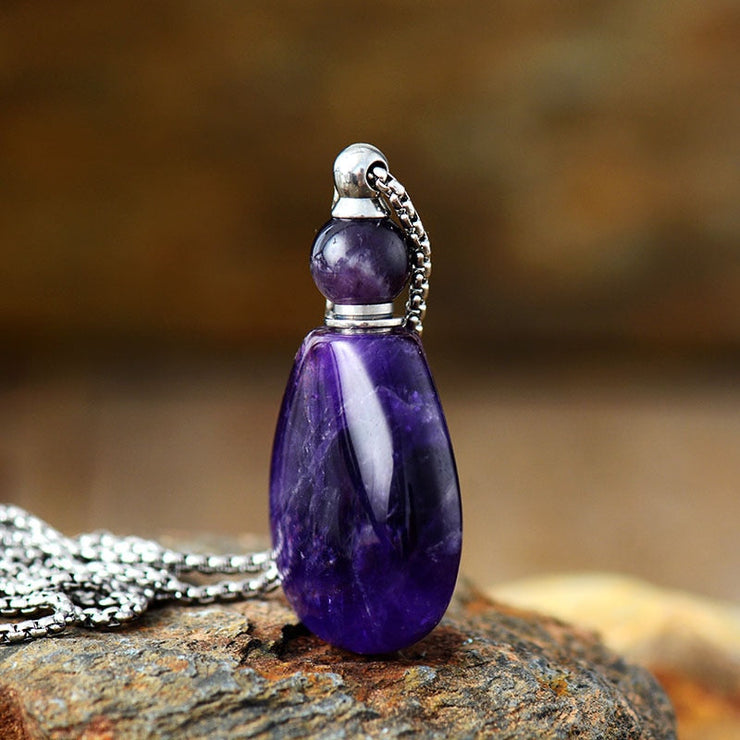 fragrance diffuser Amethyst necklace | ecomboutique116