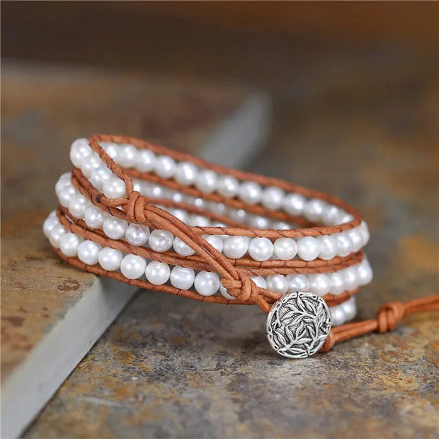 Freshwater pearl wrap bracelet | ecomboutique116