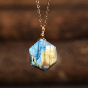 Labradorite stone necklace | ecomboutique116