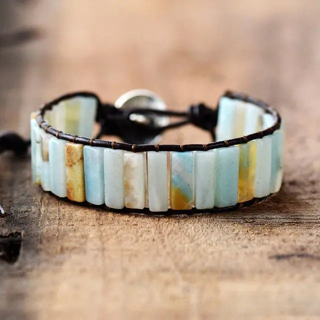 Purity Amazonite wrap bracelet | ecomboutique116