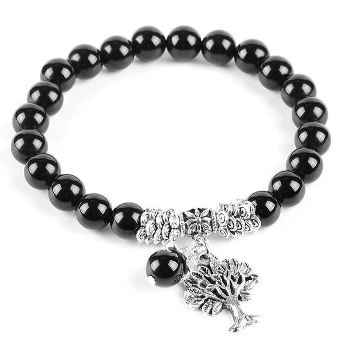 Tree of life charm Onyx bracelet | ecomboutique116